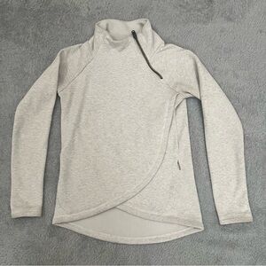 Athleta Sweatshirt Women’s XXSmall Cozy Karma Asym Pullover Fleece Sweater Top